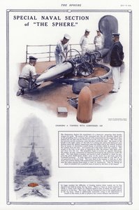 Lader en torpedo med trykluft